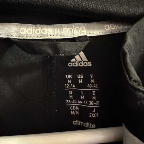 adidas Women’s Black Full-Zip Athletic Jacket with Hood - Picture 3 of 4